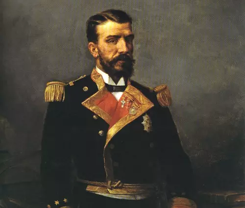 Retrato de Isaac Peral, por Manuel Ussel de Guimbarda.